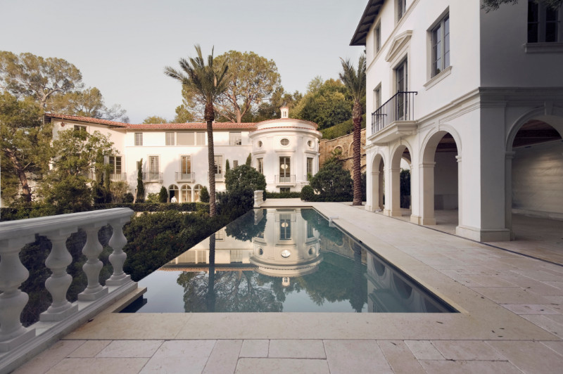 Exterior photo of a Bel Air mansion